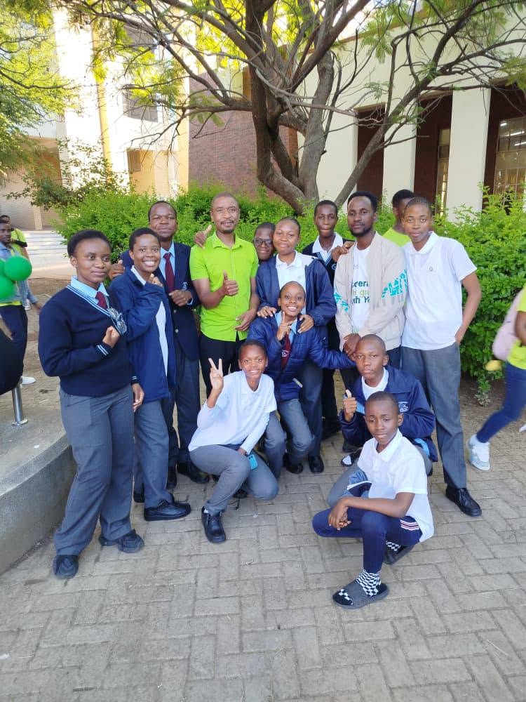 Students building and coding
